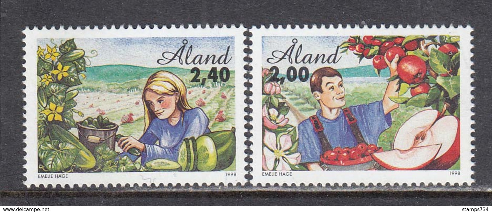 Aland 1998 - Agriculture, Mi-Nr. 134/35, MNH** - Aland