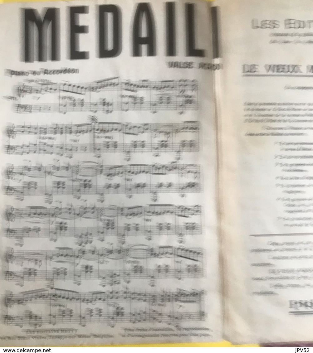 (137) Partituur - Partition - Médaille D'Or - Valsse Acrobatique - Emile Van Herck - La Valse Est Reine - Partitions Musicales Anciennes