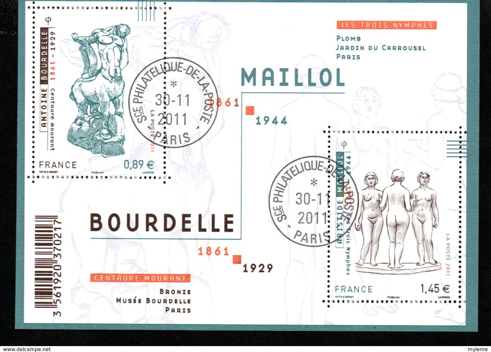 B387-29 France Bloc Ou Carnet ** N° F4626 Avec Belle Oblitération Philatélique. A Saisir !!! - Oblitérés