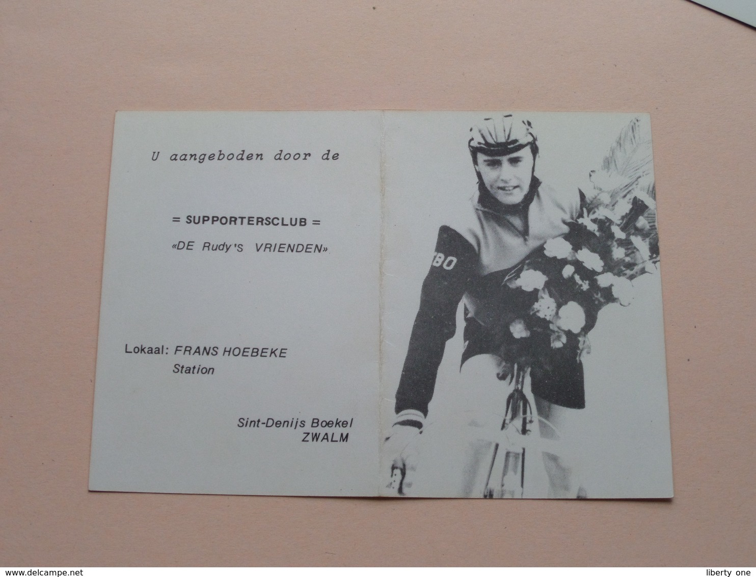 Supportersclub " De RUDY's Vrienden " Lokaal Frans Hoebeke Station ( ZWALM / Zie Foto's ) Zakkalender 1980 ! - Cyclisme