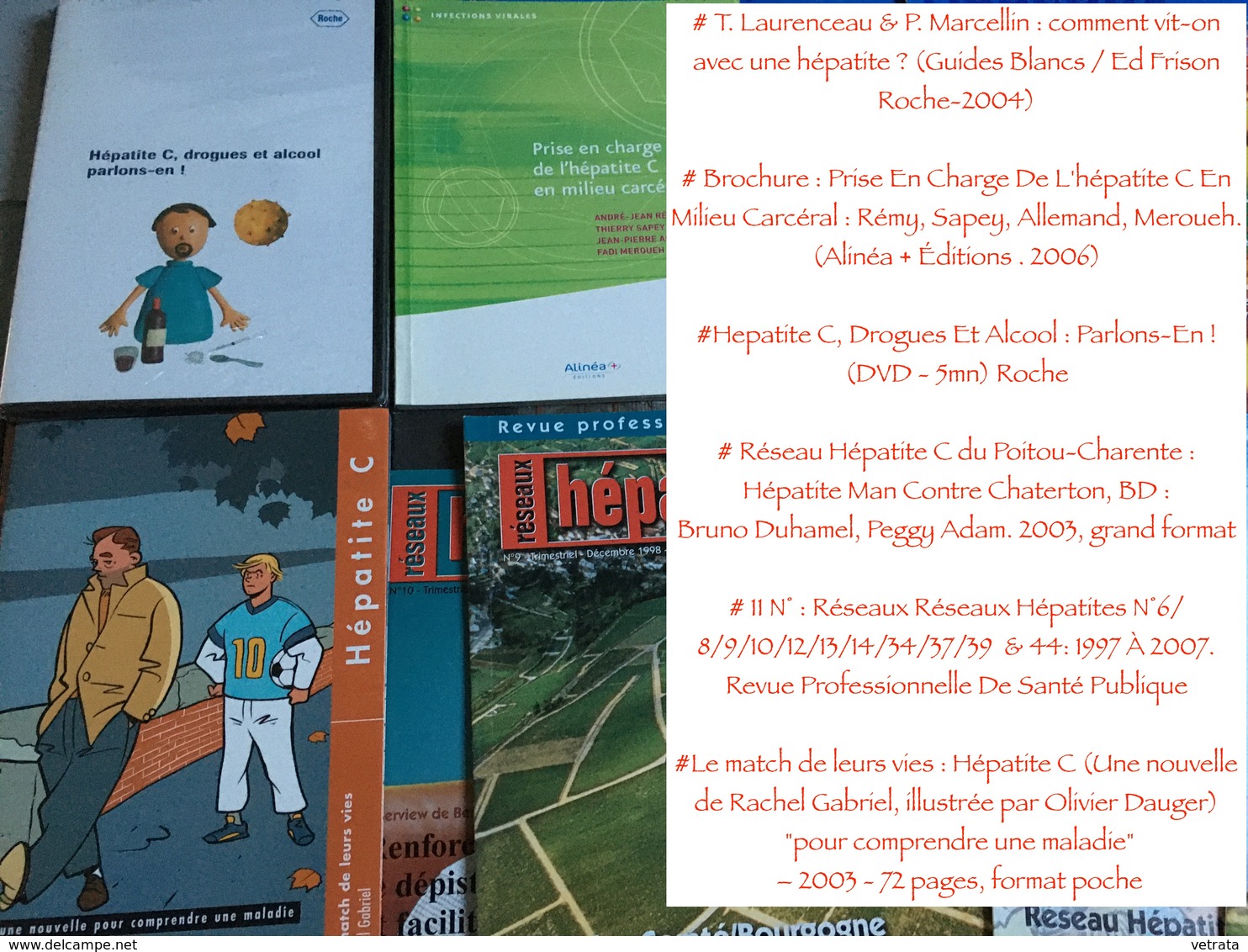 Hépatites : 11 N° Du Journal Réseaux Hépatites - 3 Livres - 1 Brochure & 1 DVD  (1997/2007) - Médecine & Santé