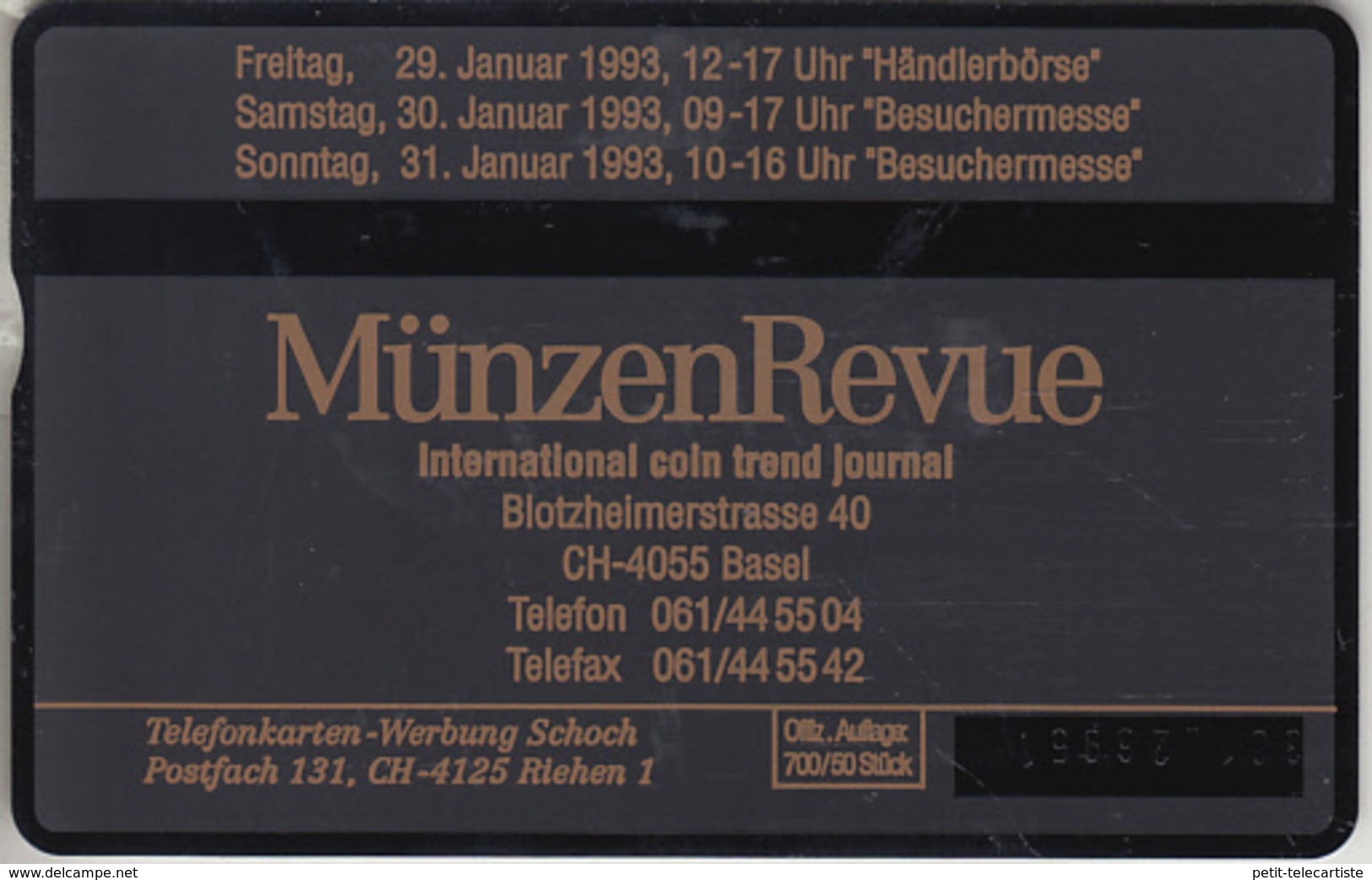 SUISSE - PHONE CARD - TAXCARD-PRIVÉE * RARE *** TRAIN - ZUG & TRAM / 5 *** - Zwitserland