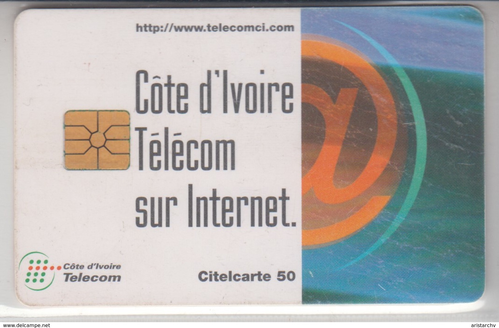 IVORY COAST COTE D'IVOIRE TELECOM SUR INTERNET CITELCARTE - Costa De Marfil