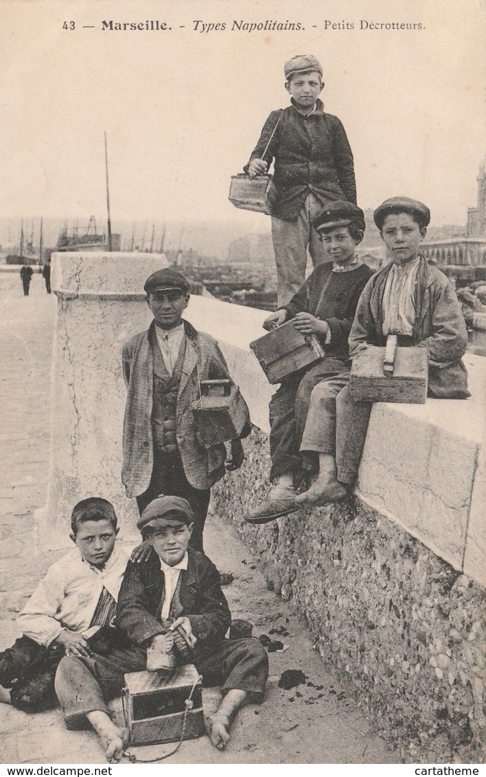 CPA - Petits Décrotteurs - Types Napolitains - Marseille - Autres & Non Classés