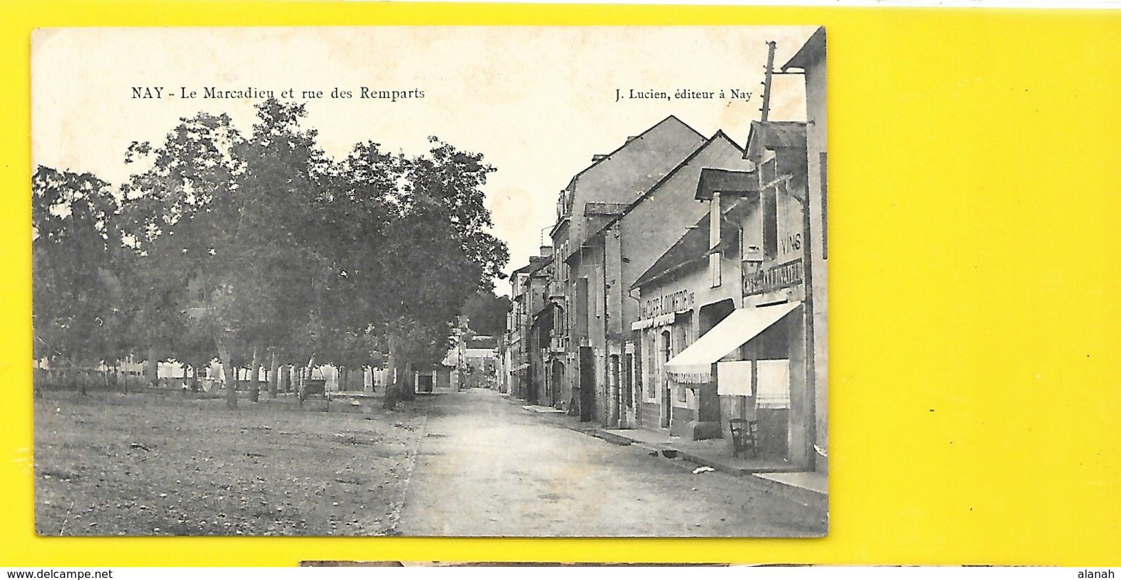 NAY Rare Le Marcadieu Et Rue Des Remparts (Lucien) Pyrénées Atlantiques (64) - Other & Unclassified