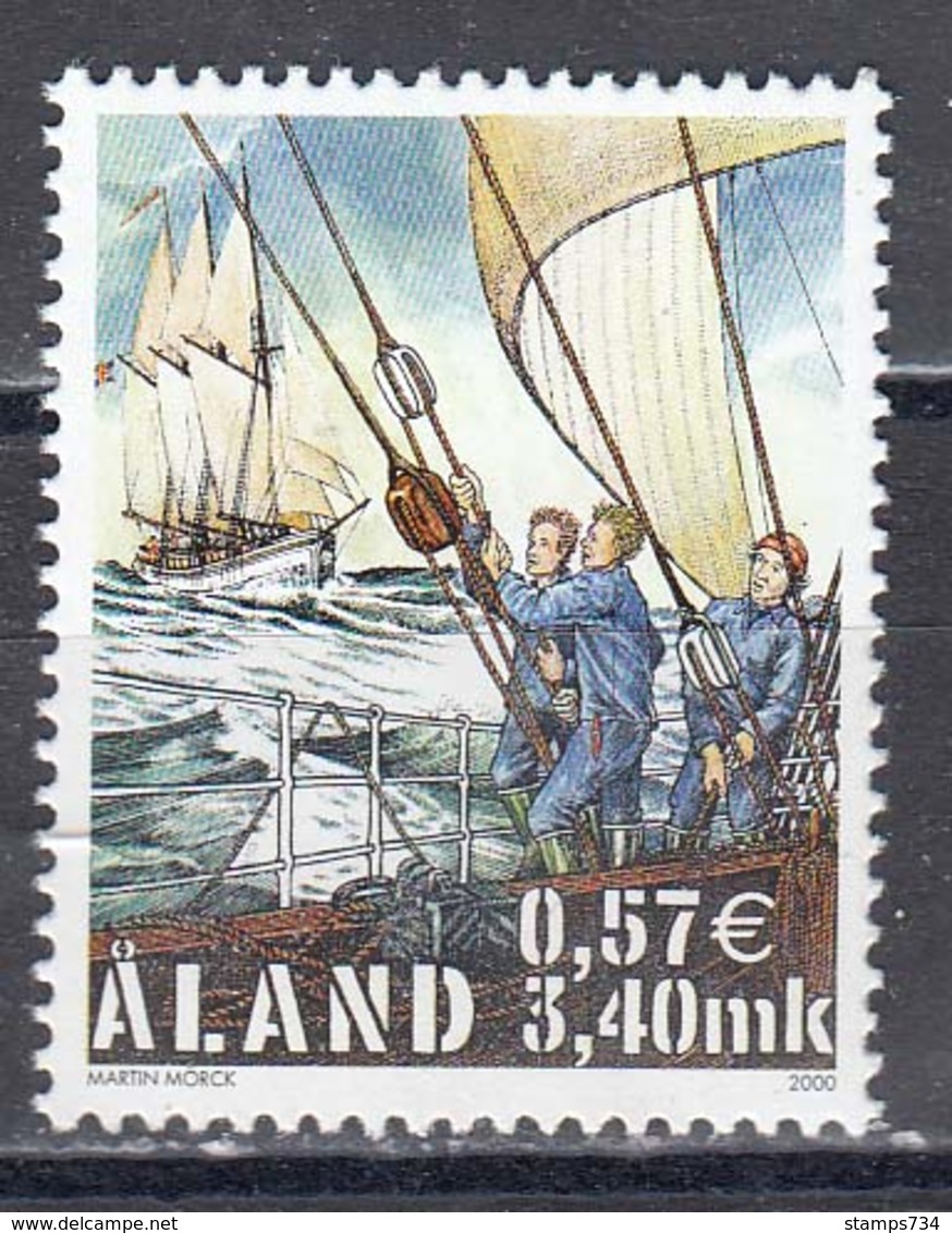 Aland 2000 - Tall Ship Regatta "Cutty Sark Tall Ships Races", Mi-Nr. 177, MNH** - Aland