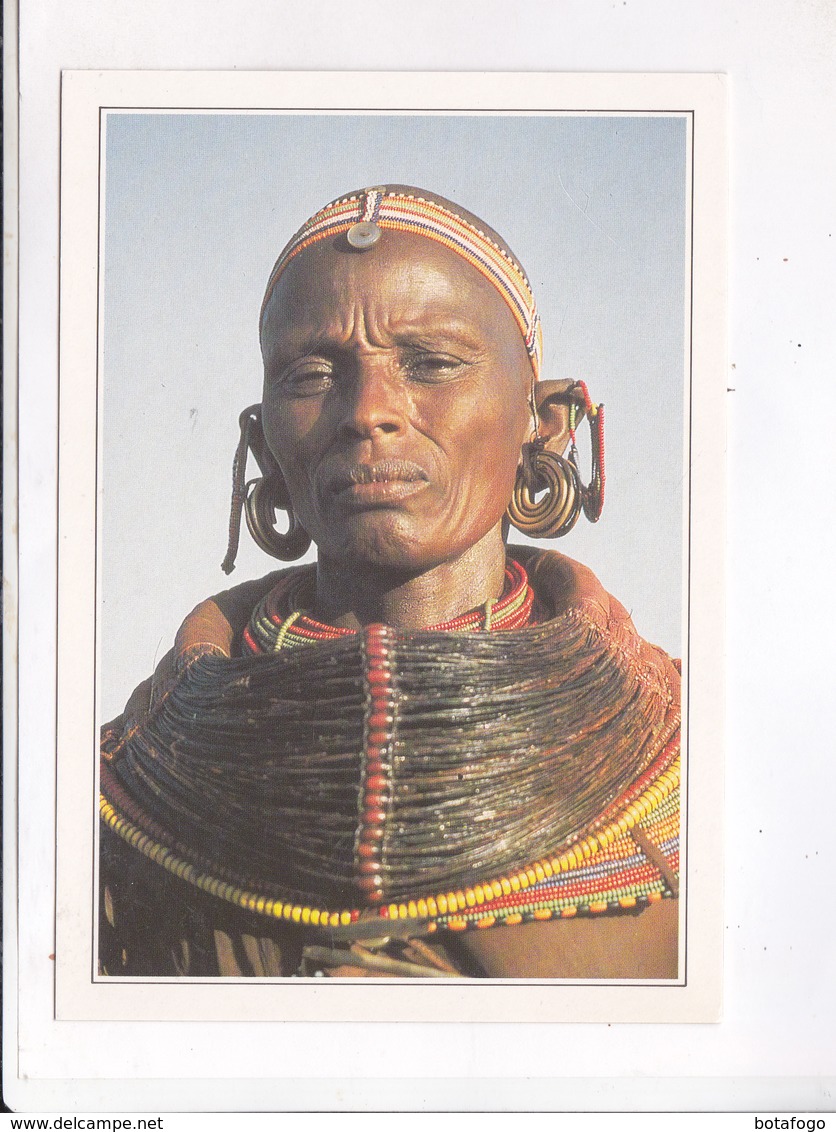 CPM KENYA, WOMAN IN TRIBAL COSTUME - Kenya