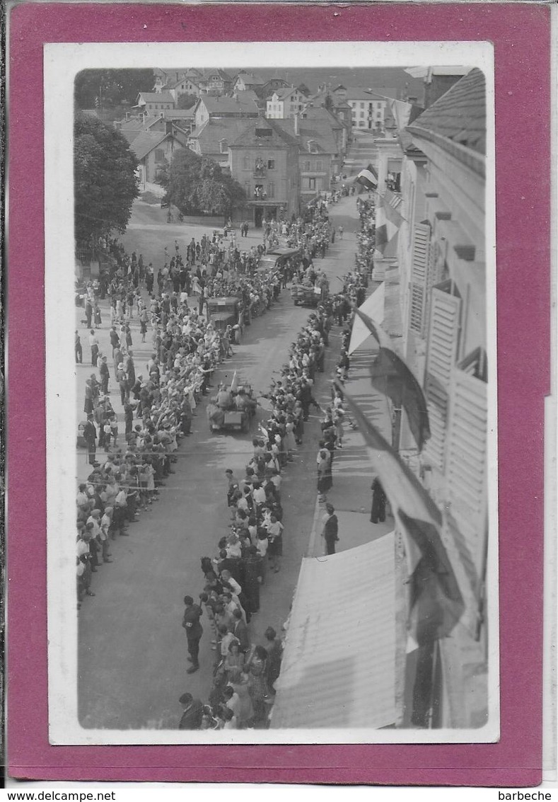 25.- MORTEAU  Passage De Personalités  DE GAULLE  ? ( Photo Curtit ) - Otros & Sin Clasificación