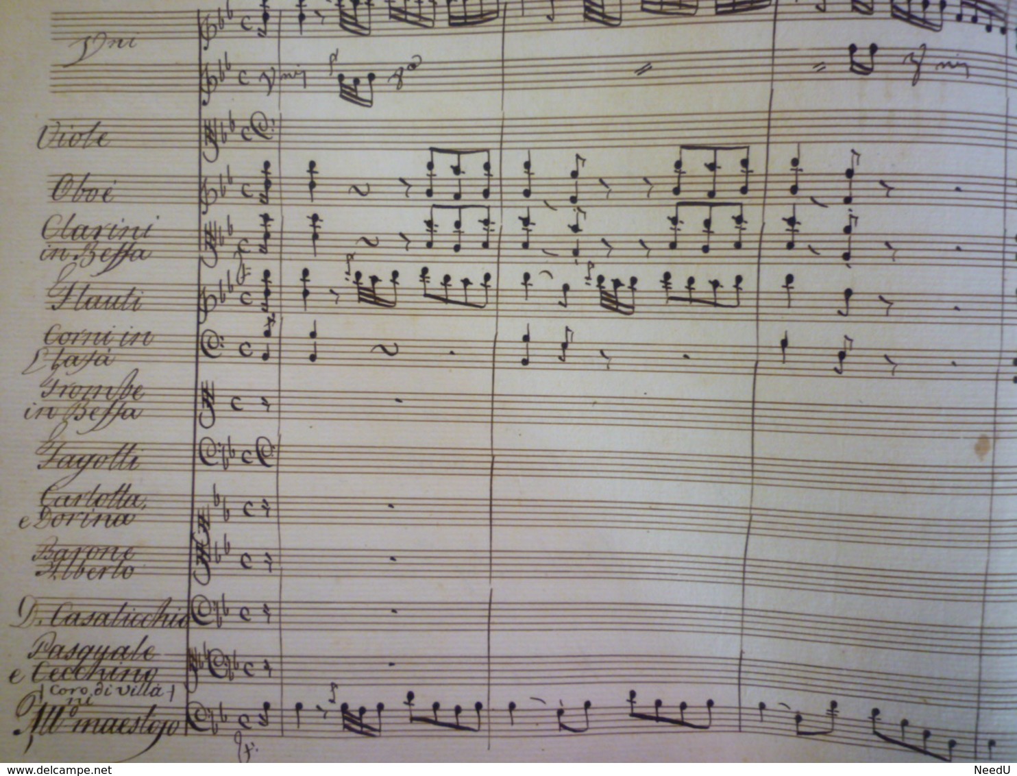 GP 2020 - 2336  Partition musicale manuscrite date inconnue (à voir)   XXX