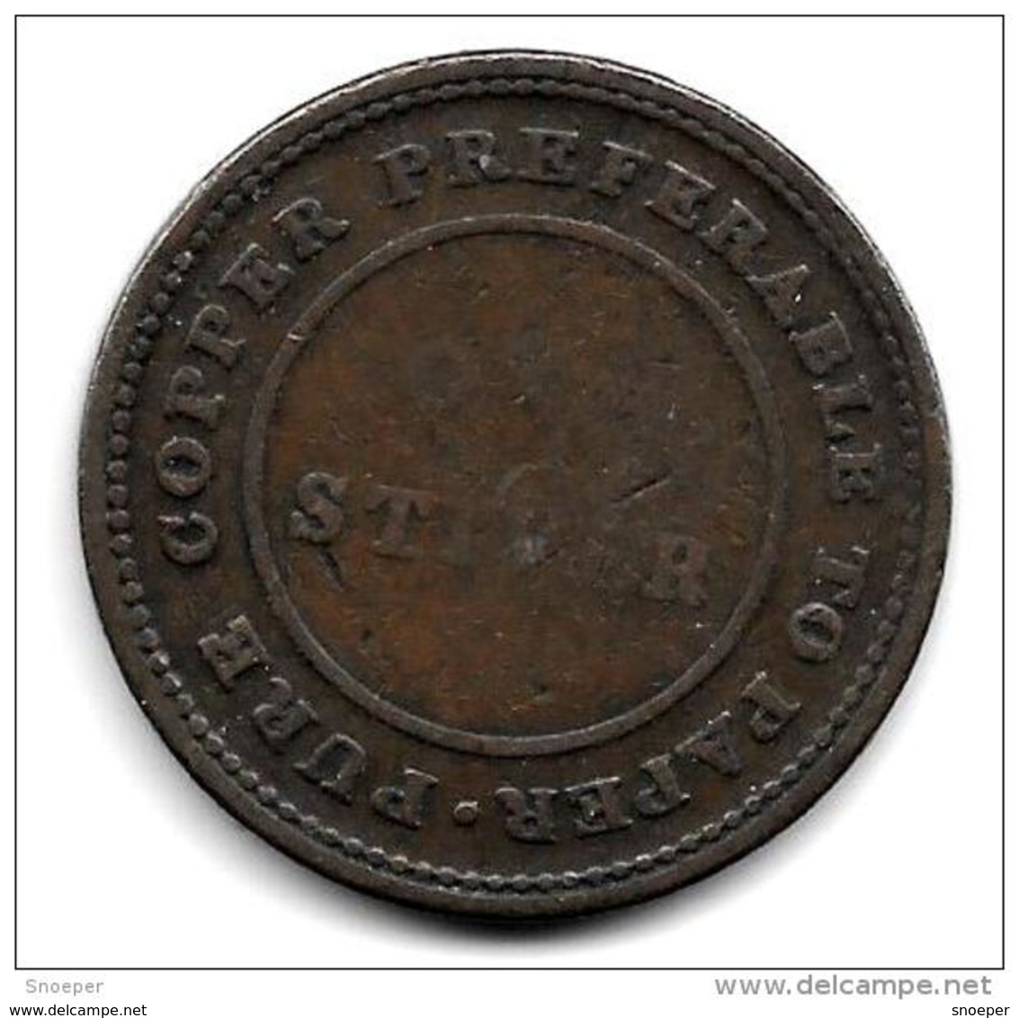 *britisch Guiana ( Guyana) Privat Token Issues Stiver 1838  TN2  Fr+ - Guyana