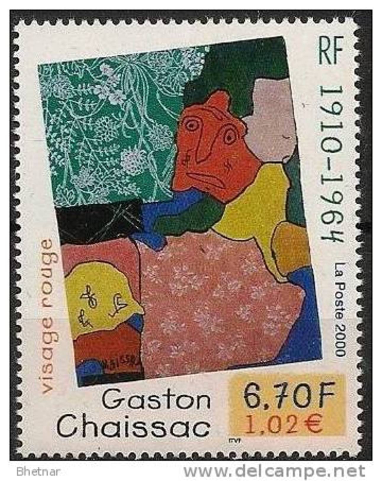FR YT 3350 " Gaston CHAISSAC " 2000 Neuf** - Nuovi