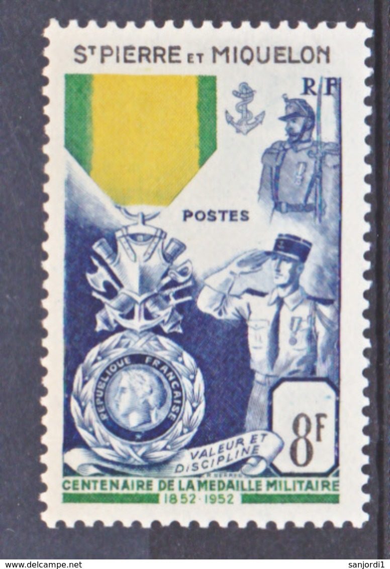 Saint Pierre Et Miquelon  37 Médaille Militaire  Neuf ** MNH Sin Charmela Cote 19.2 - Neufs