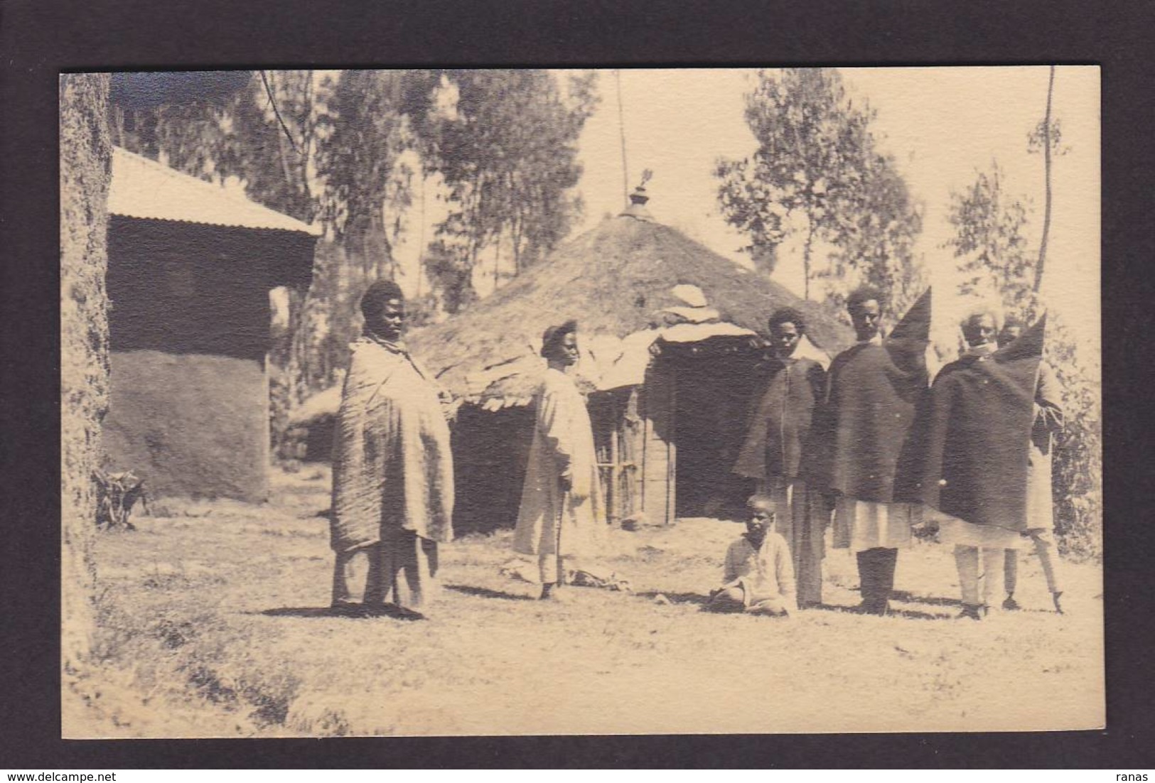 CPA Ethiopie Ethiopia Afrique Noire Abyssinie Types écrite Carte Photo RPPC - Ethiopie