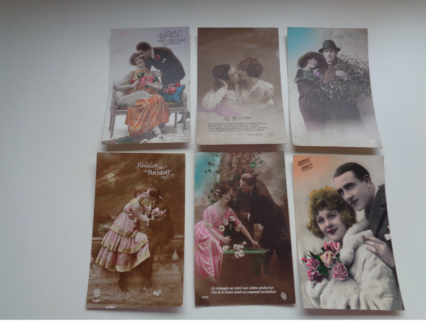 Beau lot de 60 cartes postales de fantaisie      Mooi lot van 60 postkaarten fantasie   - 60 scans