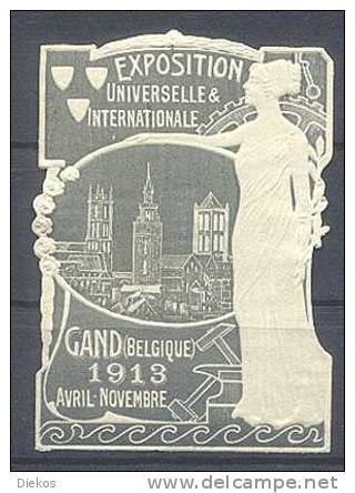 Werbemarke Cinderella Poster Stamp Exposition Universelle & Internationale Gand / Belgien 1913 #142 - Erinnophilie