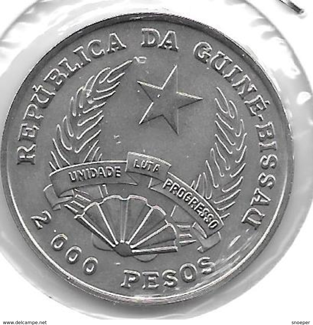 *guinea Bissau 2000 Pesos 1995 Km 38 Bu - Guinea-Bissau