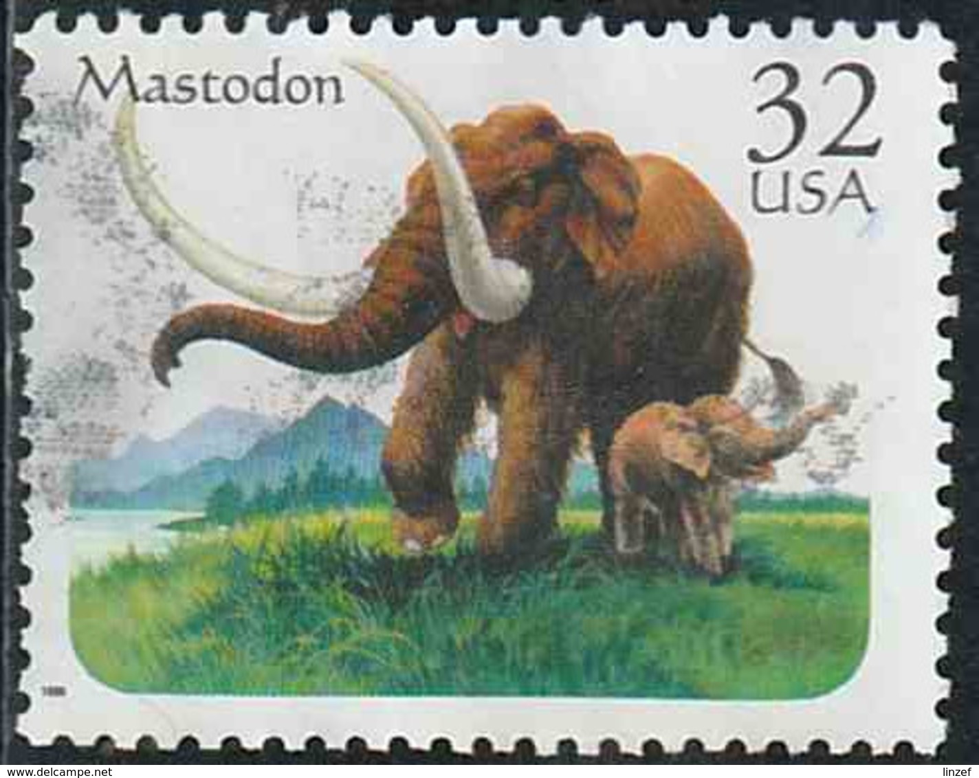 Etats-Unis 1996 Yv. N°2512 - Mastodonte - Oblitéré - Oblitérés