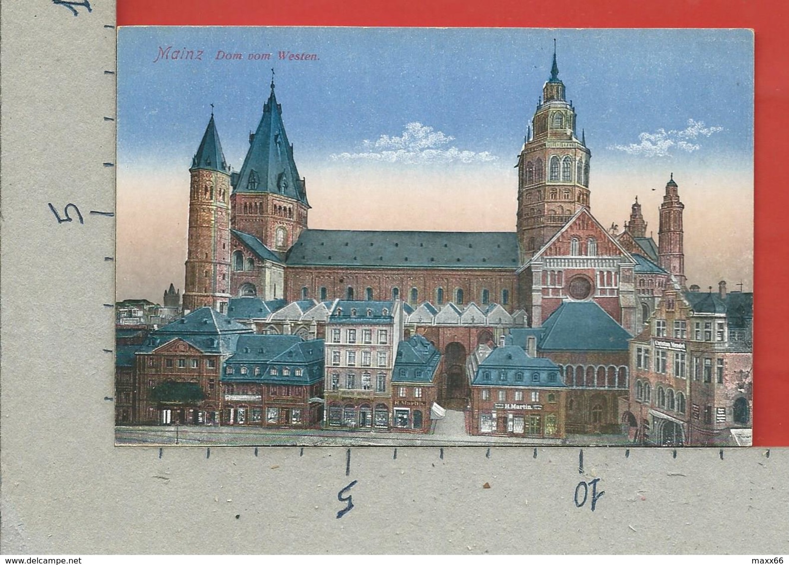 CARTOLINA NV GERMANIA - MAINZ - Dom Vom Westen - 9 X 14 - Mainz