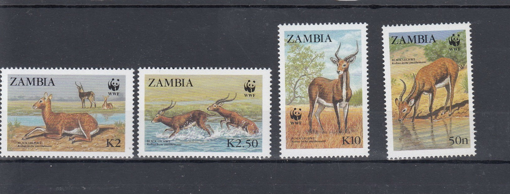 Sambia Michel Cat.No. WWF Issue 438/441 Mnh/** - Zambie (1965-...)