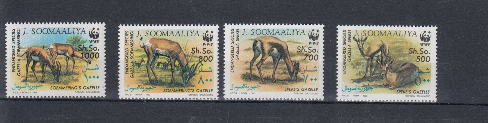 Somalia Michel Cat.No. WWF Issue 444/447 Mnh/** - Somalia (1960-...)