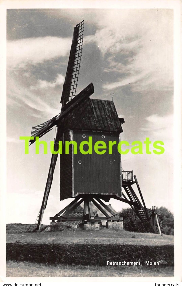 CPA PHOTO FOTO RETRANCHEMENT MOLEN MOULIN - Sluis