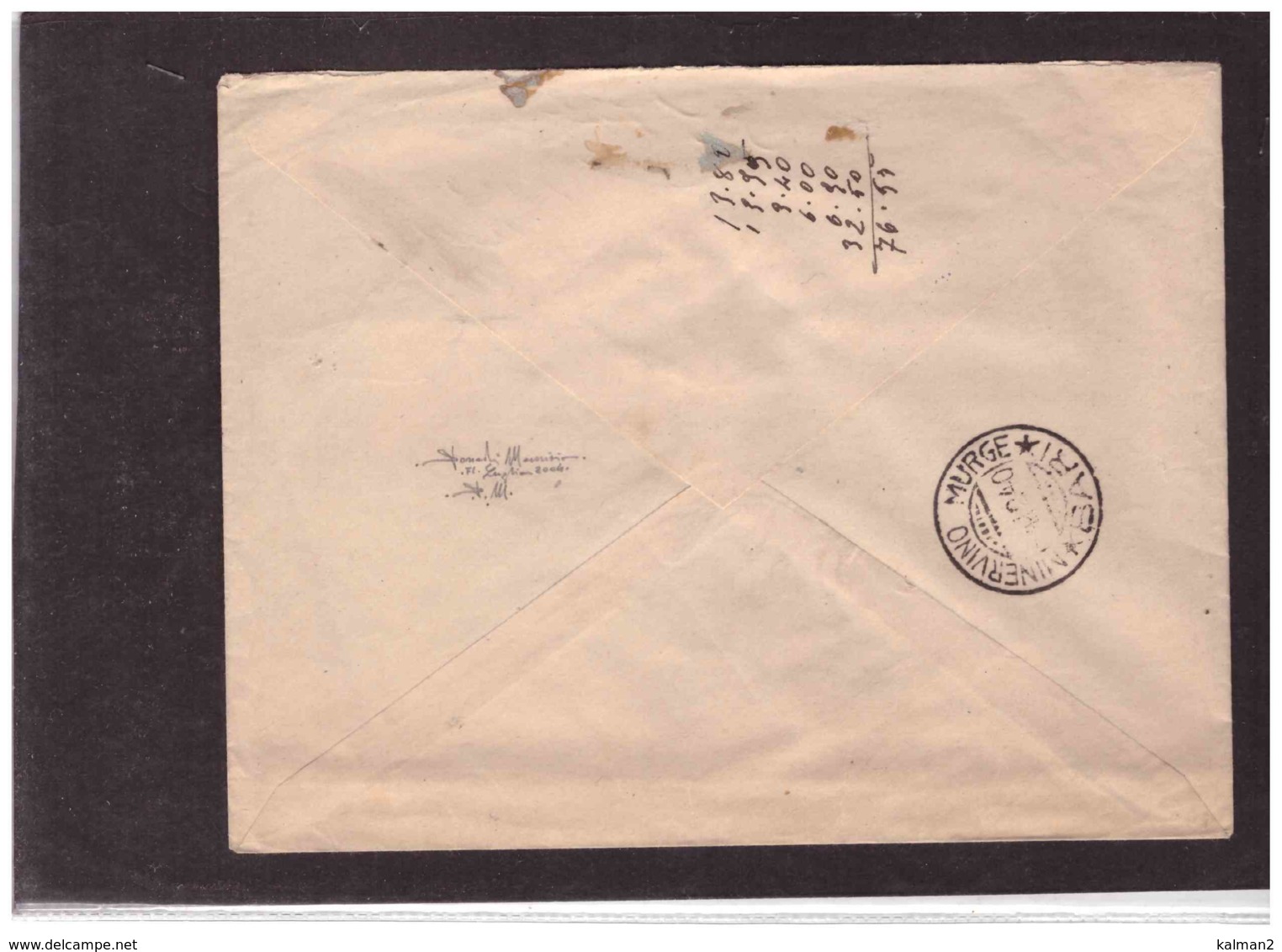 TEM11306  -  BARI   4.12.1940  /  RACCOMANDATA  SPEDITA A MINERVINO MURGE - Storia Postale