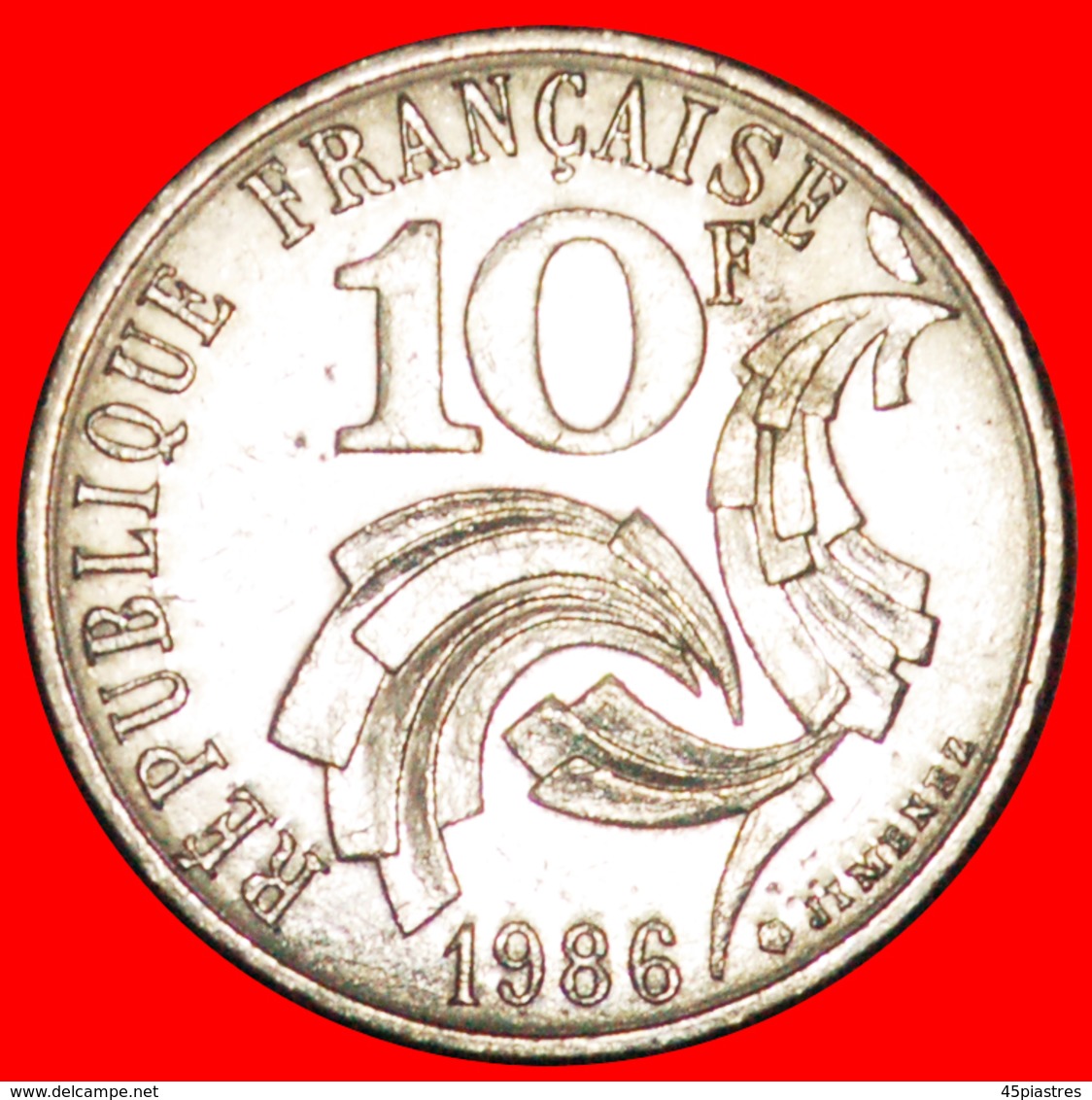 · BRITTANY DOES NOT TOUCHES EDGE: FRANCE ★ 10 FRANCS 1986 MINT LUSTER! LOW START ★ NO RESERVE! - Abarten Und Kuriositäten