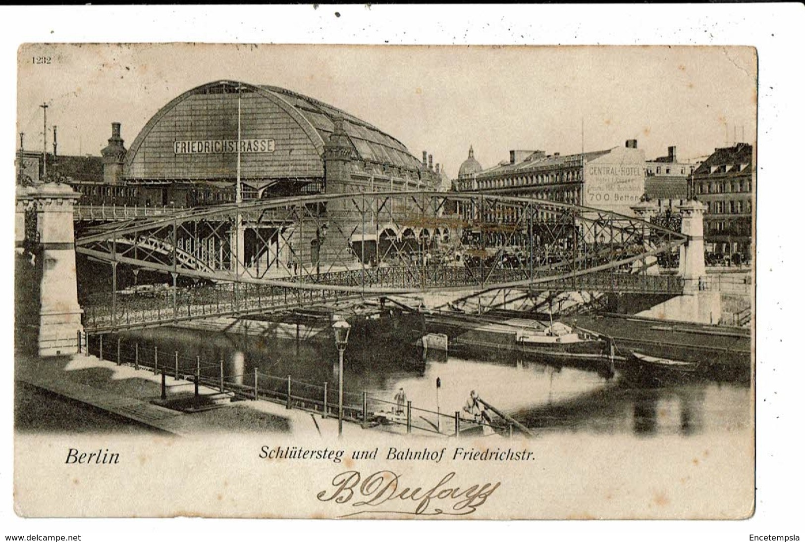 CPA-Carte Postale-Germany- Berlin- Schlütersteg Und Bahnhof Friedrichtstrasse -1900VM13271 - Friedrichshain