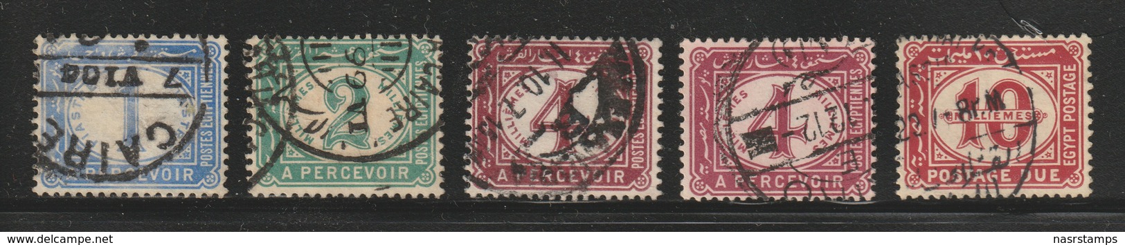 Egypt - 1889-1921 - ( Postage Due ) - Used - 1866-1914 Khédivat D'Égypte