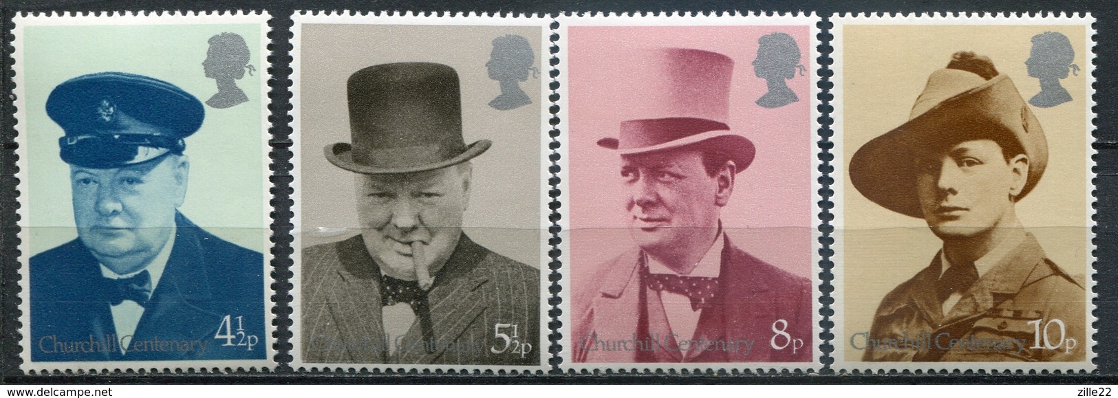 Grossbritanien Mi# 659-62 Postfrisch MNH - Churchill - Unused Stamps