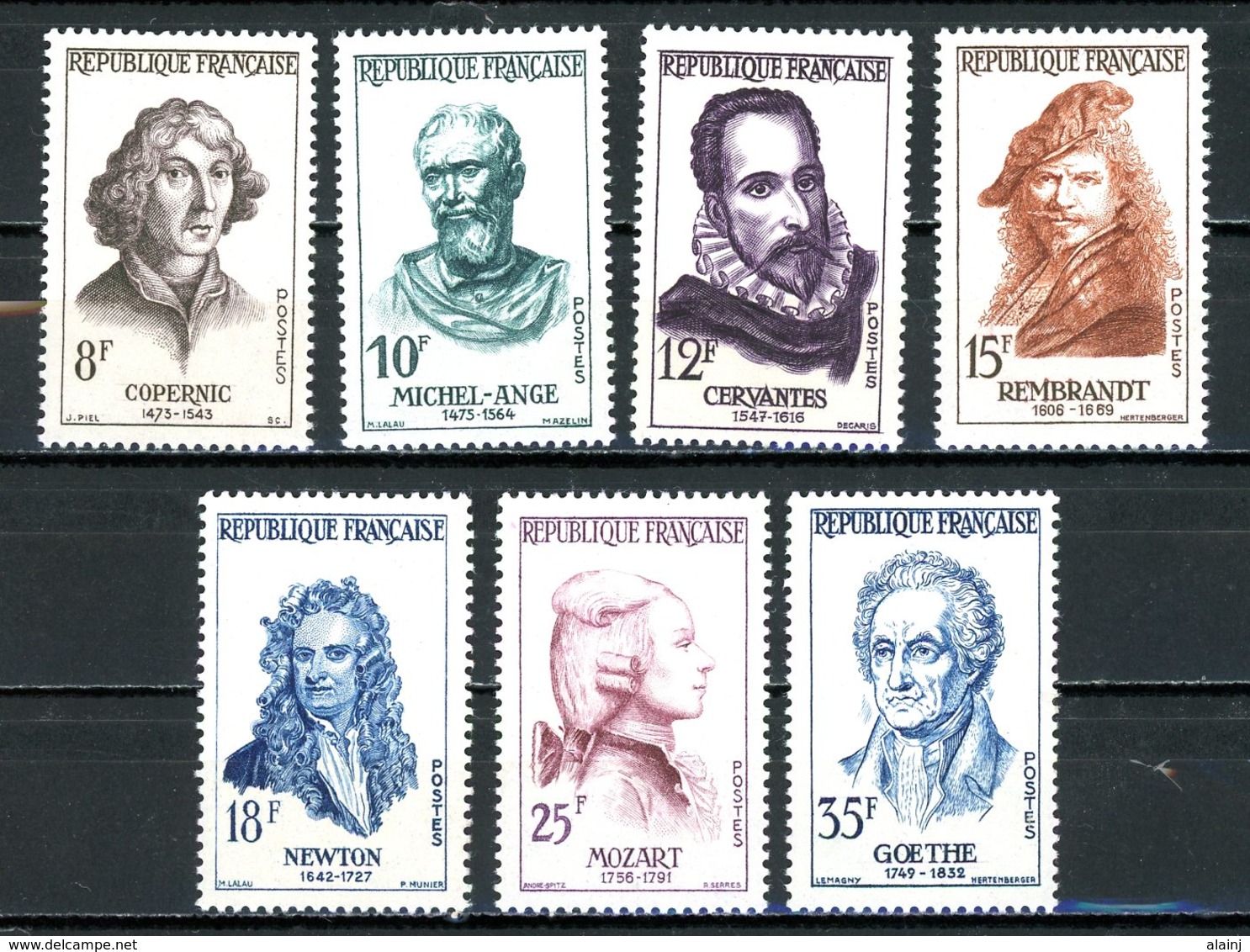 France   Y&T   1132 - 1138   XX    ---    Excellent état. - Unused Stamps