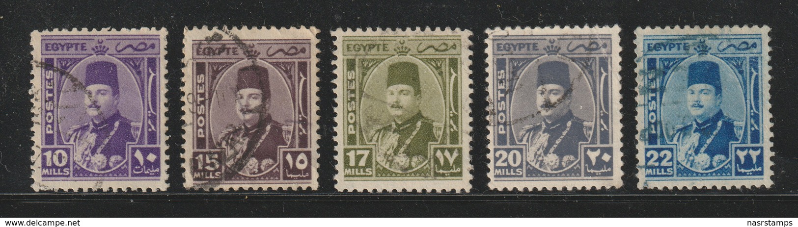 Egypt - 1944 - ( King Farouk ) - Used - Used Stamps