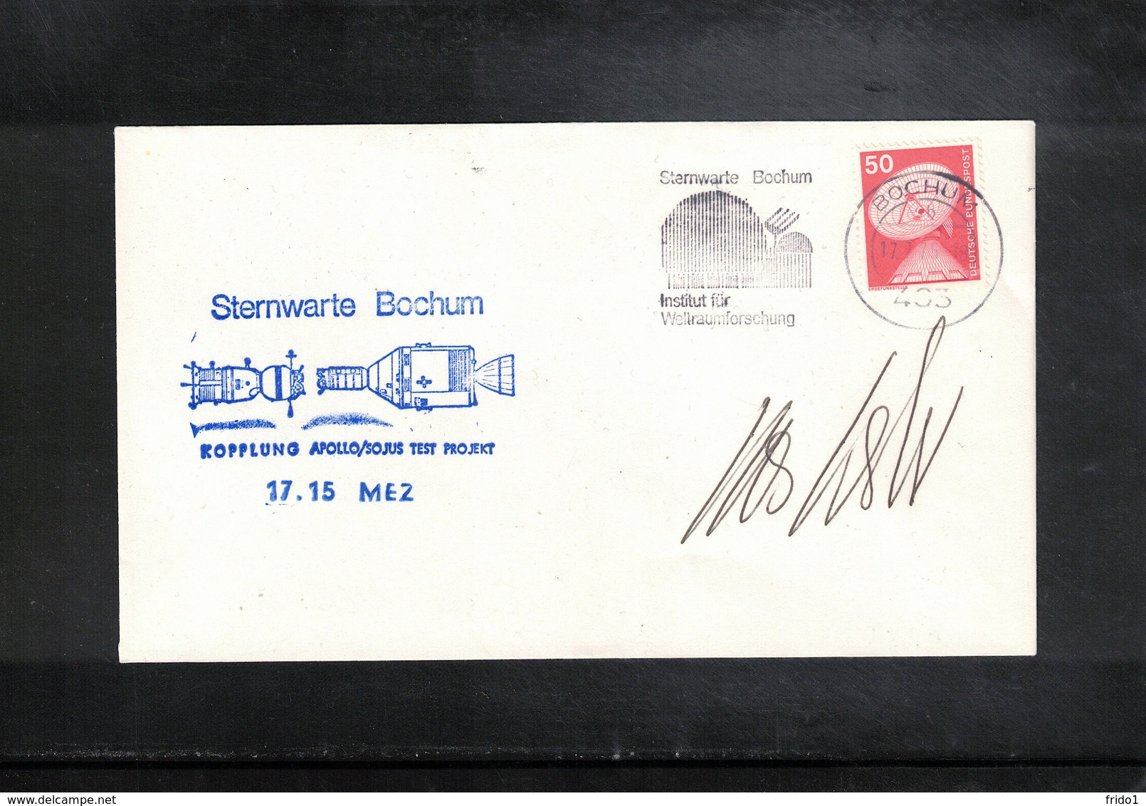 Germany 1975 Space / Raumfahrt Apollo - Soyuz Project Sternwarte Bochum Interesting Cover - Europa