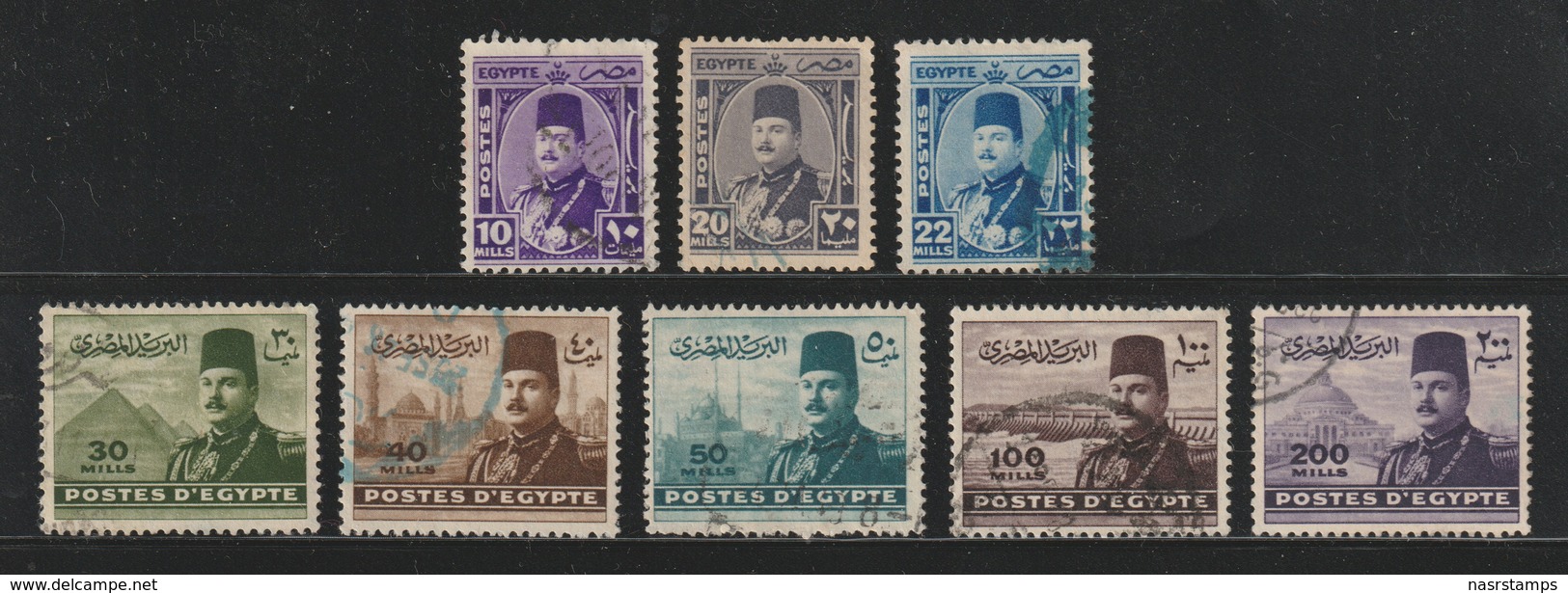 Egypt - 1944 - ( King Farouk ) - Used - Usados
