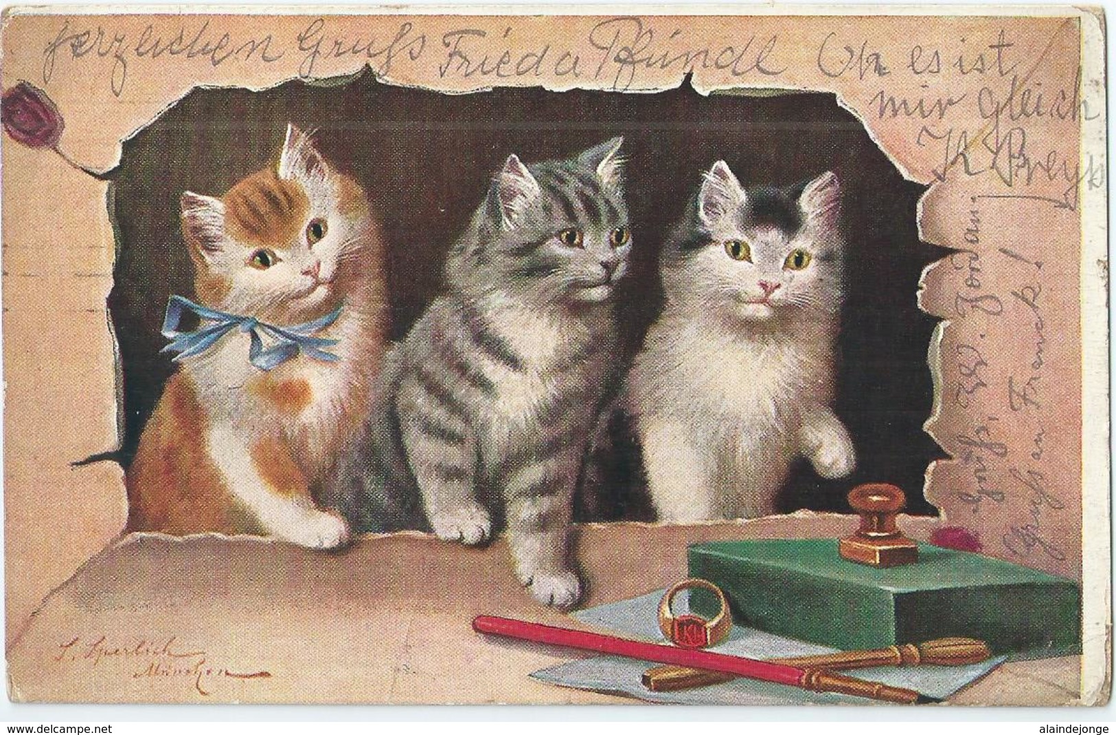 Chat - Cat - Kat - Katze - Sperlich - 1910 - Chats