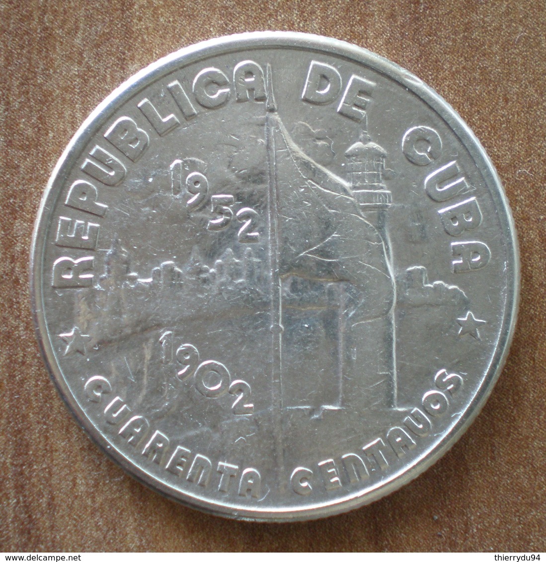 Cuba 40 Centavos 1952 UNC 1902 1952 50 Ans Republique Silver Argent Centavo Que Prix + Port Pesos Paypal Bitcoin - Cuba