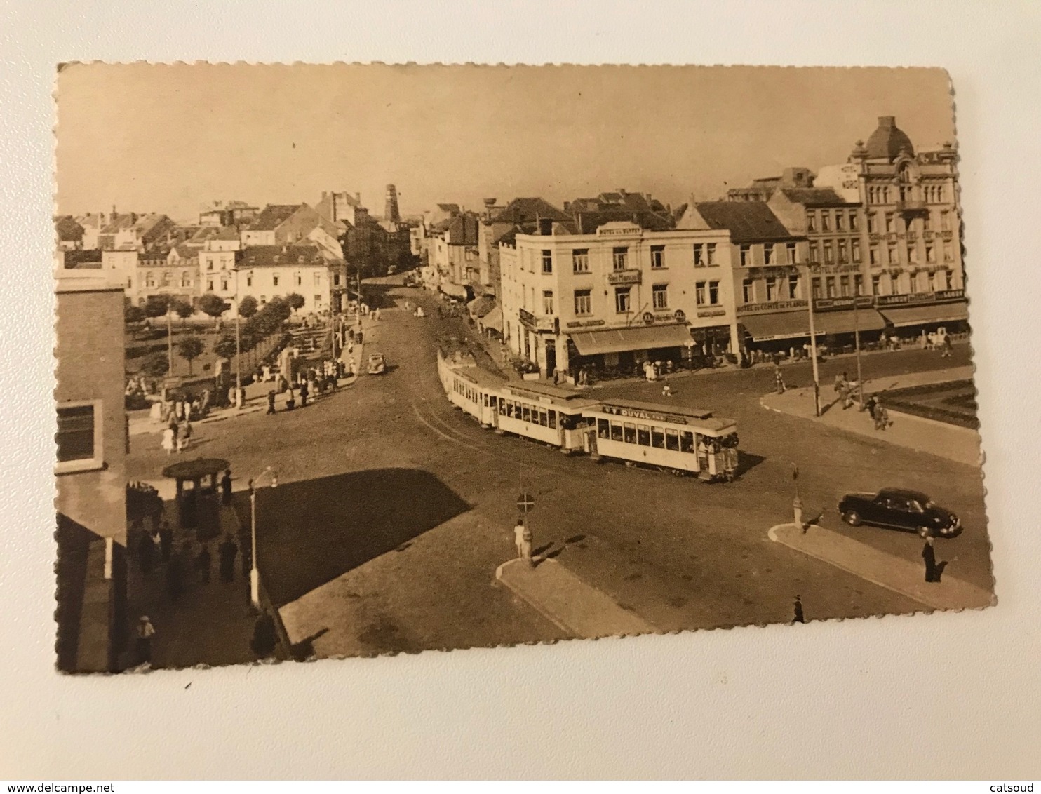 Carte Postale Ancienne BLANKENBERGHE  Place De La Gare - Station Plein - Blankenberge