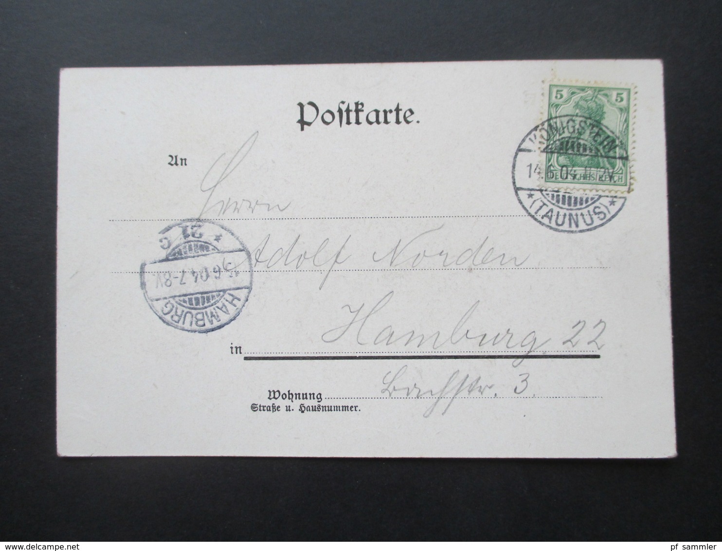 AK Deutsches Reich 1904 Gruss Aus Königstein Kunstanstalt Lautz & Issnbeck Darmstadt Mit Steno Schrift ?! - Gruss Aus.../ Grüsse Aus...