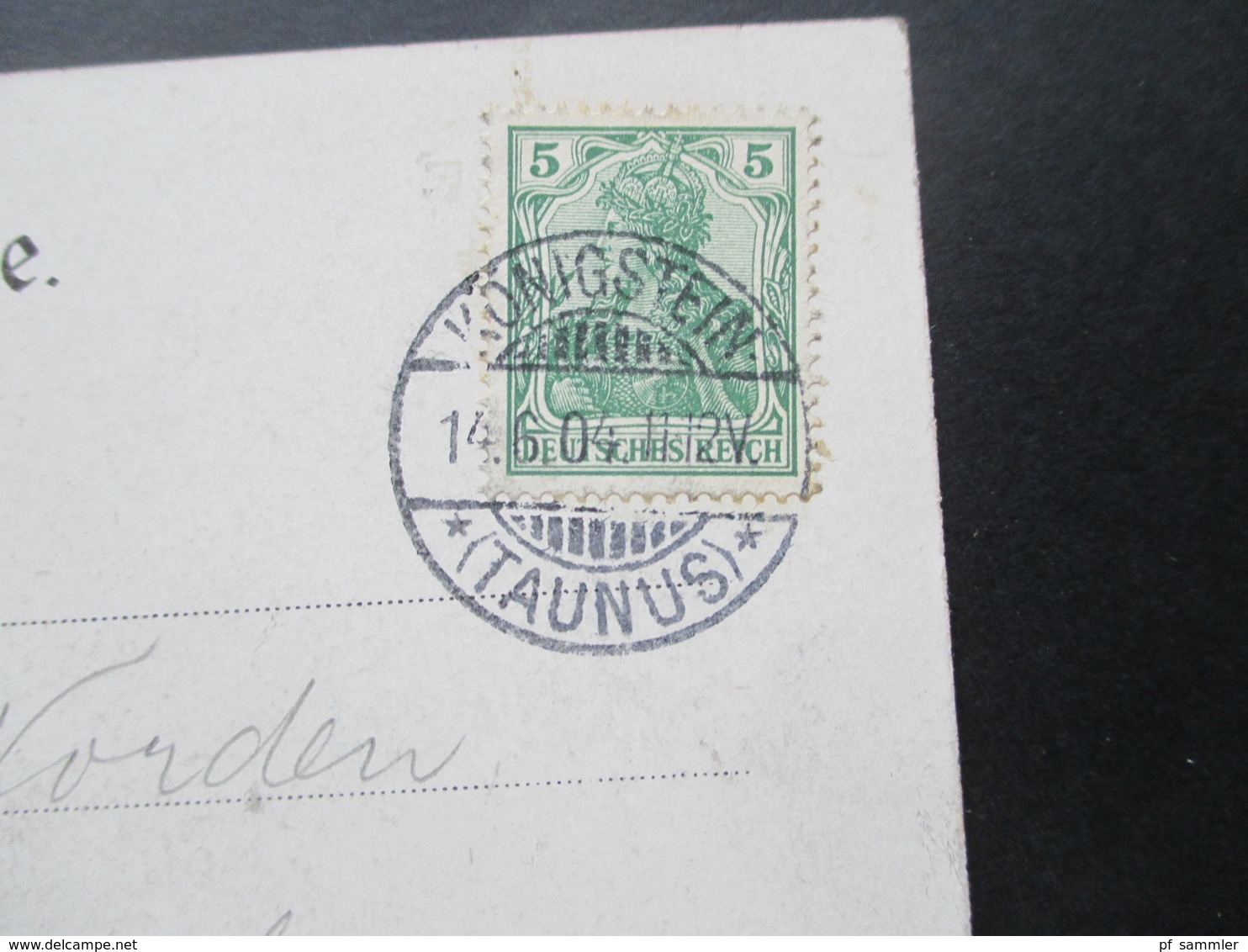 AK Deutsches Reich 1904 Gruss Aus Königstein Kunstanstalt Lautz & Issnbeck Darmstadt Mit Steno Schrift ?! - Souvenir De...