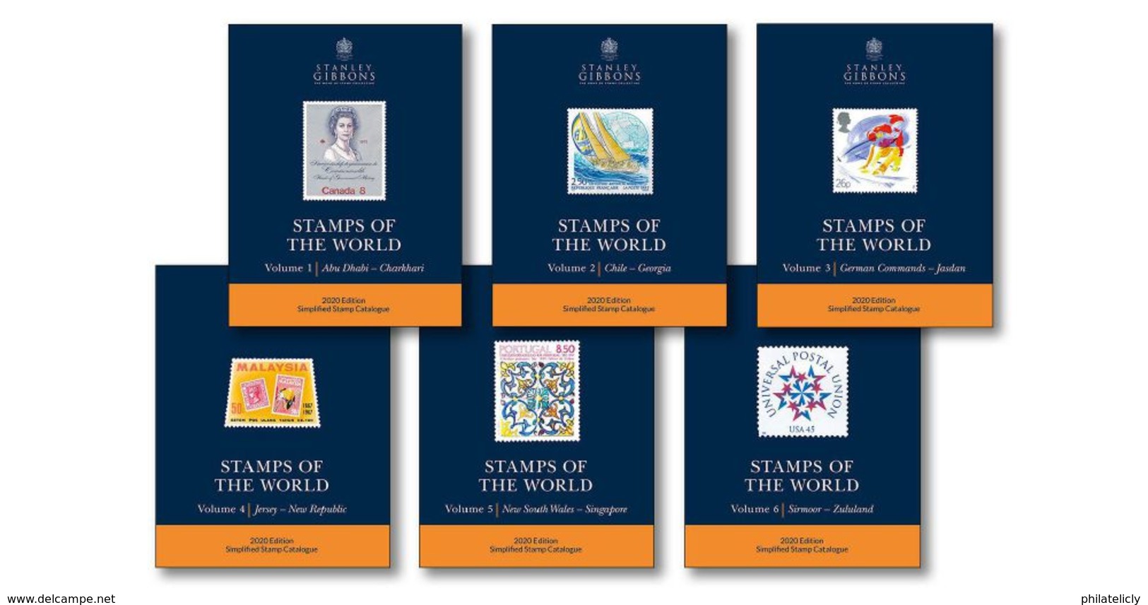 Stanley Gibbons Stamps Of The World 2020 – Set Of 6 Catalogues - Andere & Zonder Classificatie