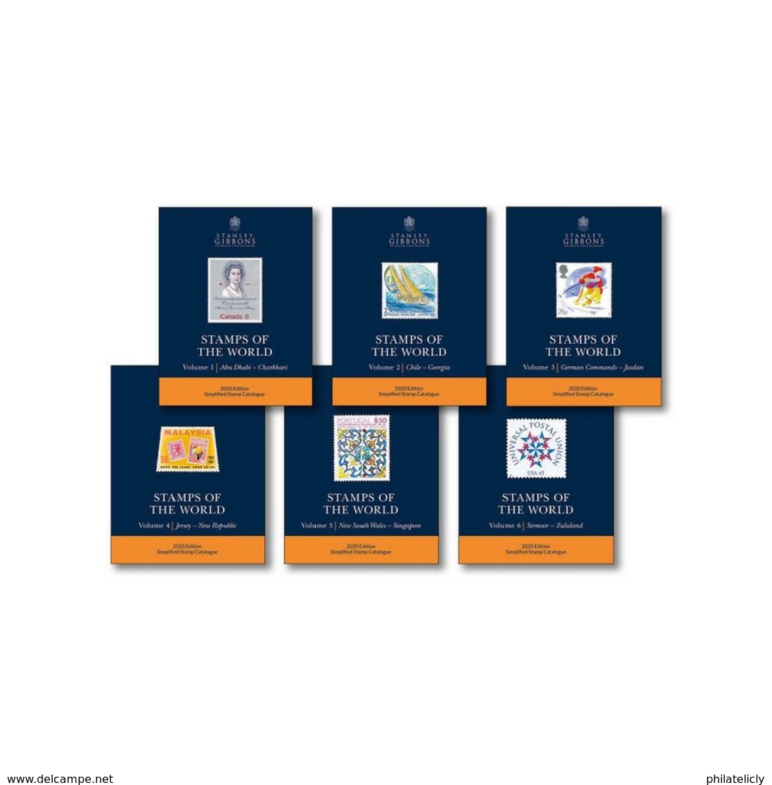 Stanley Gibbons Stamps Of The World 2020 – Set Of 6 Catalogues - Andere & Zonder Classificatie