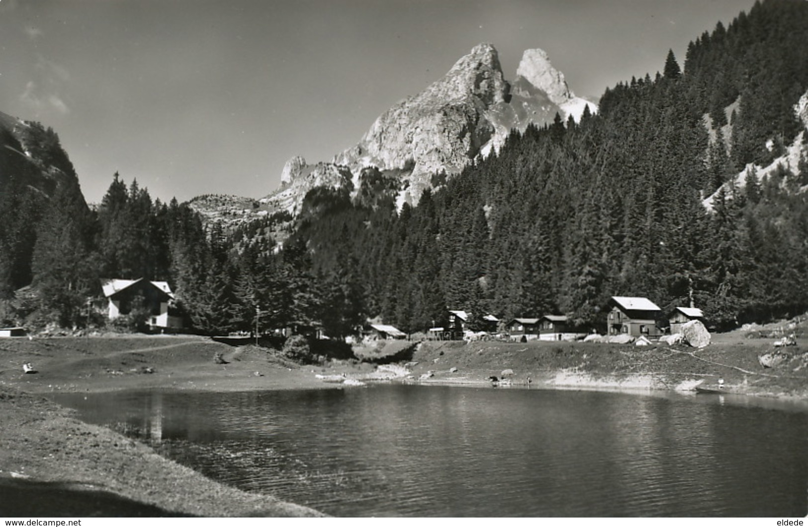 Real Photo Le Lac Tanay S. Vouvry Les Jumelles Cachet Hotel  Du Grammont Steiner - Vouvry