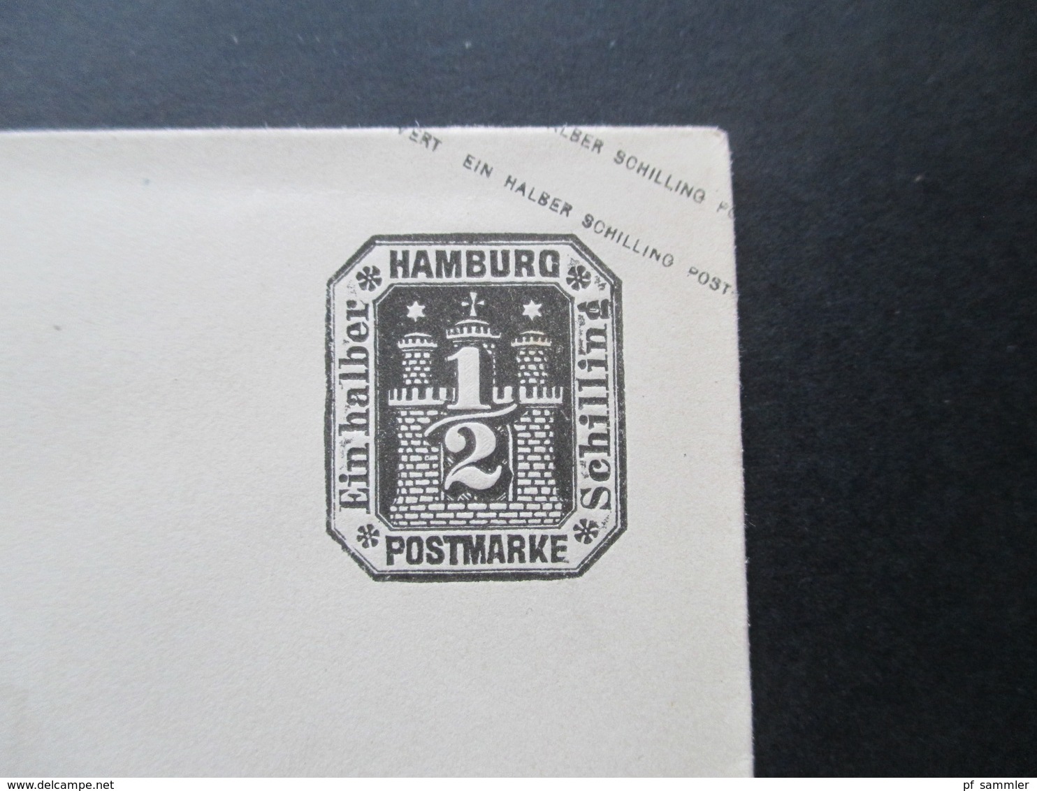 Altdeutschland Hamburg 1867 Ganzsachen Umschlag Mit Doppeltem Klappenstempel / Doppeldruck - Hambourg