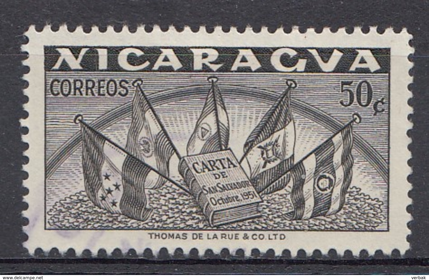 NICARAGUA 1953   Mi.nr: 1036  Gründung Der ODECA  Oblitérés - Used - Gebruikt - Nicaragua