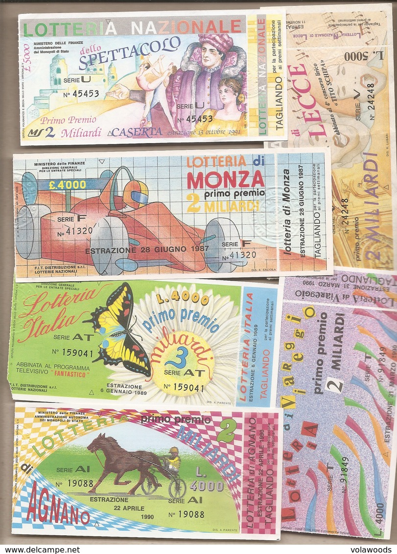 Lotteria Italia - Lotto Di 75 Biglietti Con Poche Ripetizioni. Molto Bello!!!! - Billetes De Lotería