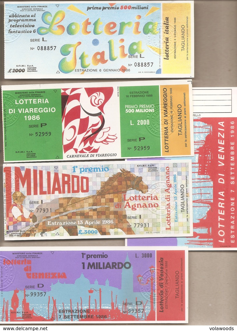 Lotteria Italia - lotto di 75 biglietti con poche ripetizioni. Molto Bello!!!!