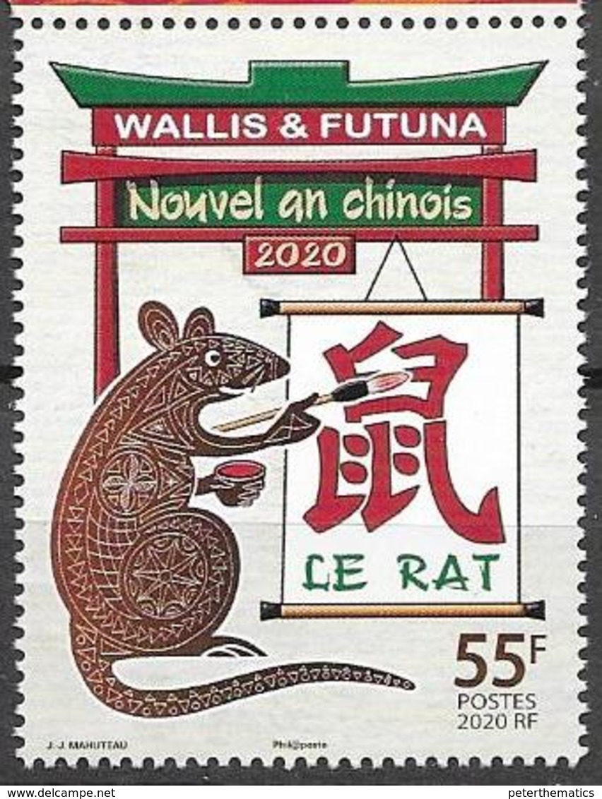 WALLIS ET FUTUNA, 2020, MNH, CHINESE NEW YEAR, YEAR OF THE RAT, 1v - Nouvel An Chinois