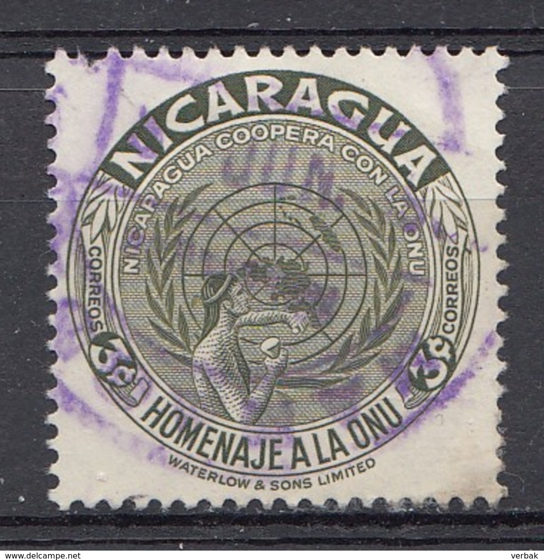 NICARAGUA 1954   Mi.nr: 1060 Zu Ehren Der UNO  Oblitérés - Used - Gebruikt - Nicaragua