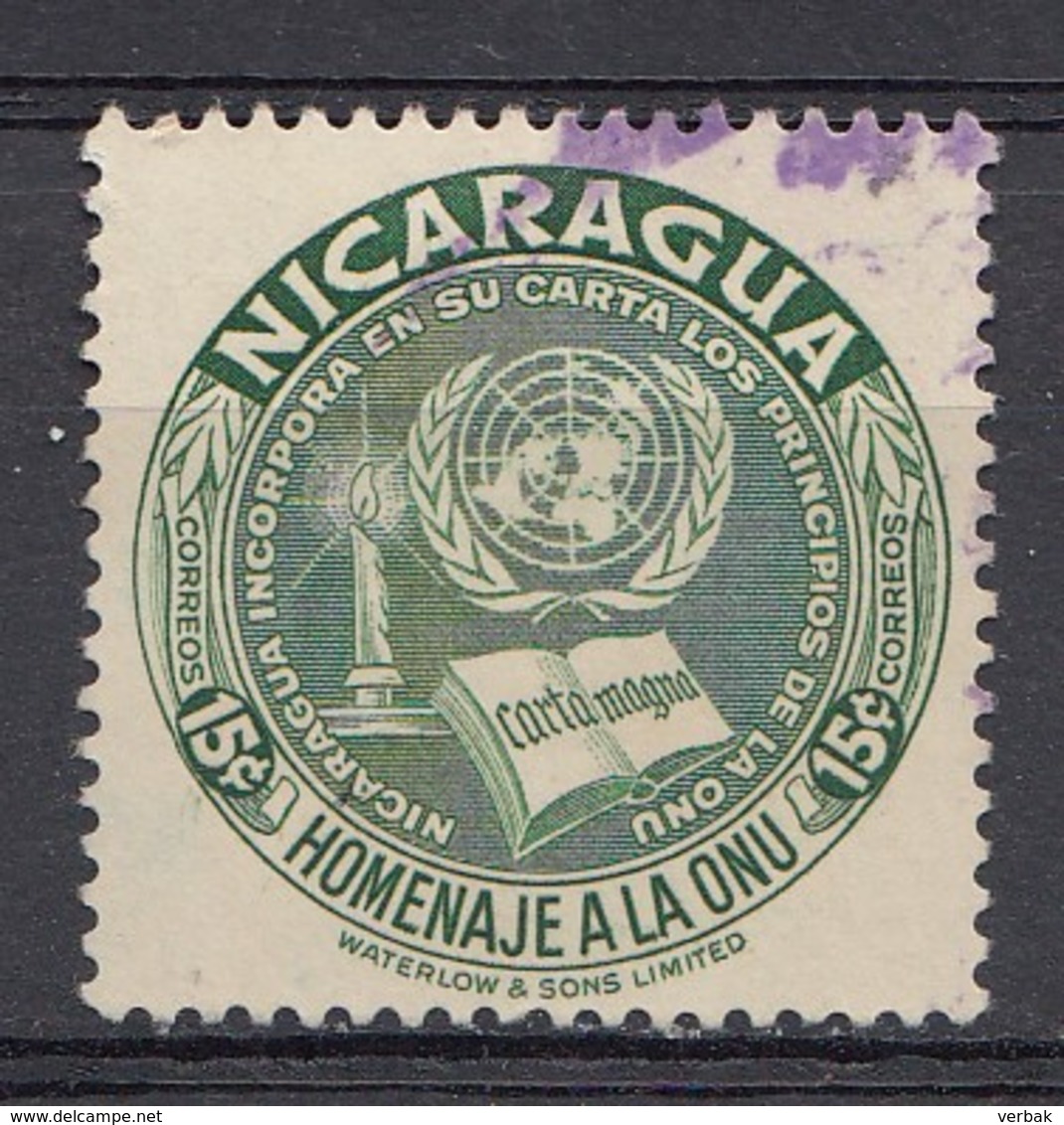 NICARAGUA 1954   Mi.nr: 1063  Zu Ehren Der UNO  Oblitérés - Used - Gebruikt - Nicaragua