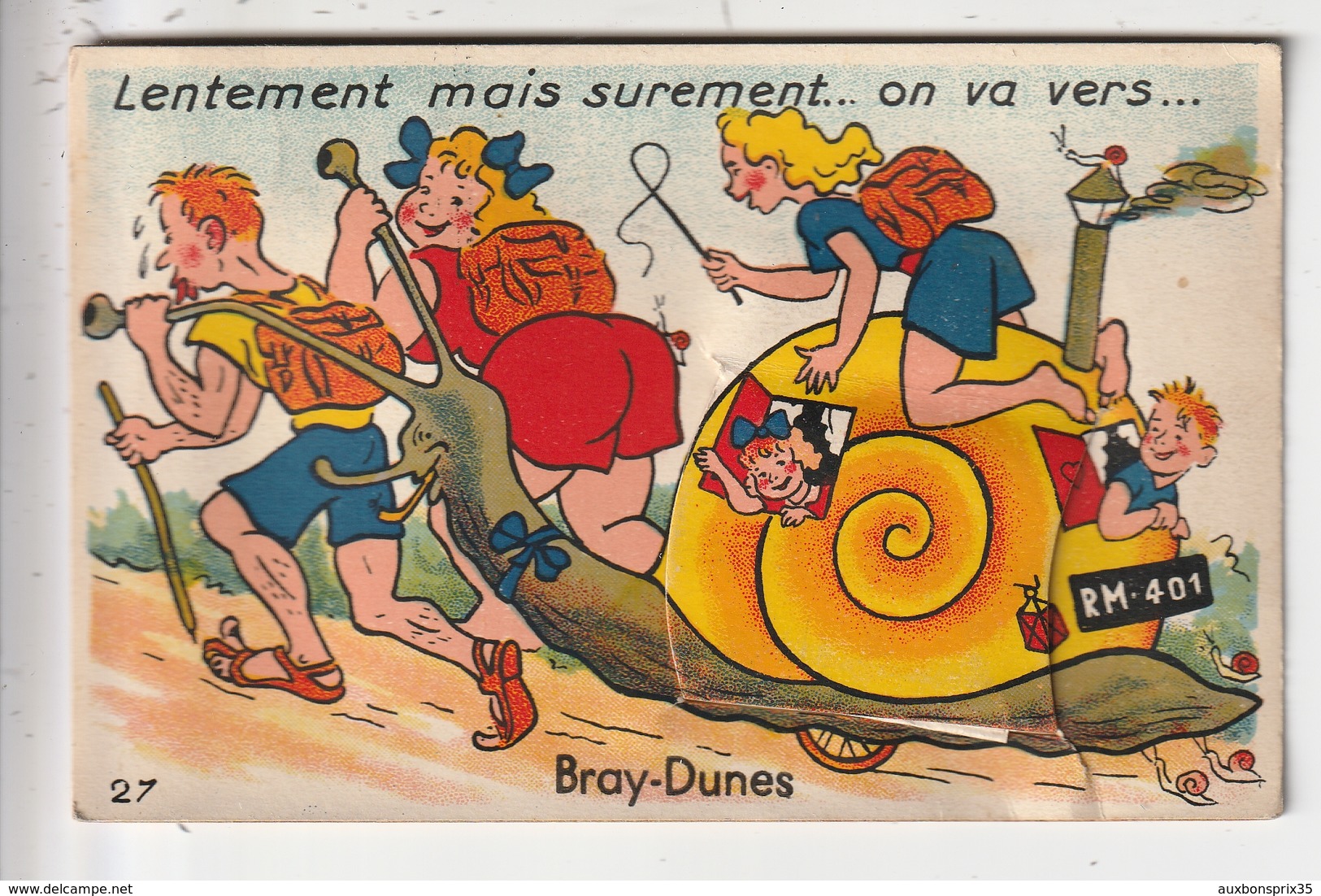 CARTE A SYSTEME - BRAY DUNES - LENTEMENT MAIS SUREMENT ... ON VA VERS... - 59 - Bray-Dunes